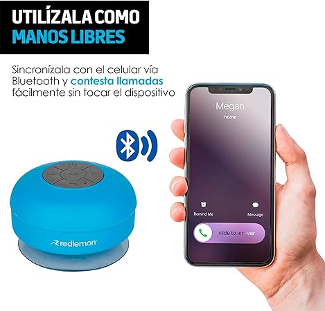 PARLANTE CON BLUETOOTH RESISTENTE AL AGUA Y MANOS LIBRES