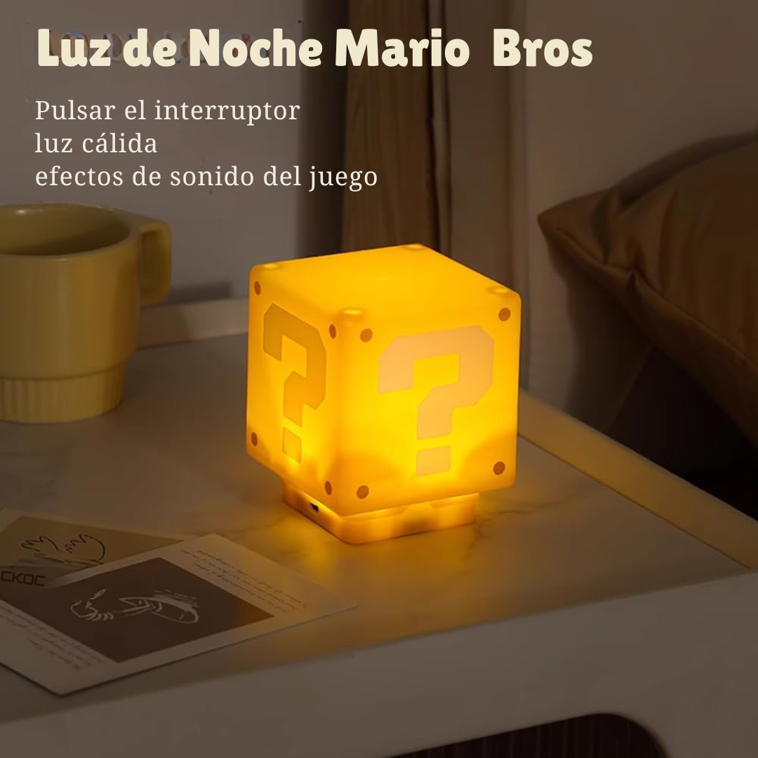 LÁMPARA LED CON SONIDO DE MARIO BROS