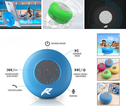 PARLANTE CON BLUETOOTH RESISTENTE AL AGUA Y MANOS LIBRES